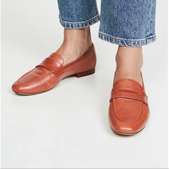 Mansur Gavriel Shoes - Mansur Gavriel Classic Loafers in Brandy